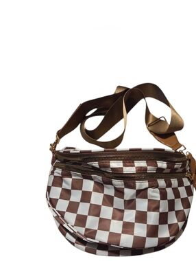EMMAFY GoFree - The Roomiest Bum Bag - Brown/White Checkered
